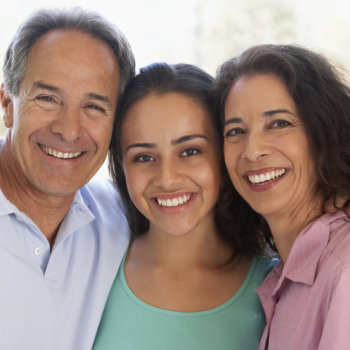 With Their Teenage Daughter
