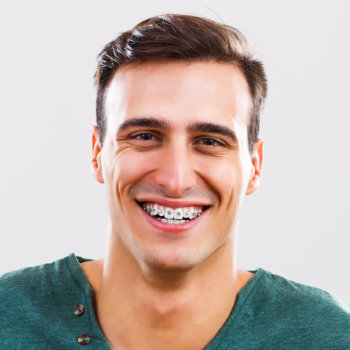 young man with braces